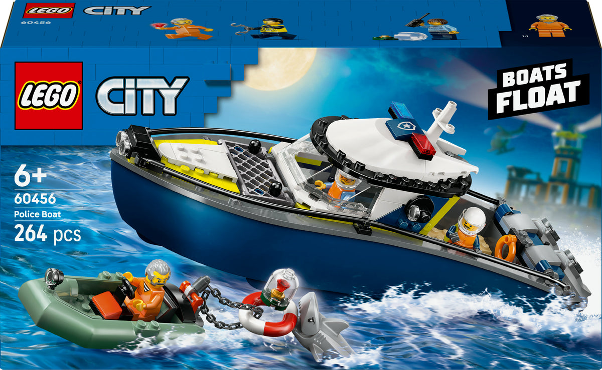 LEGO City 60456 Inseguimento del motoscafo della Polizia