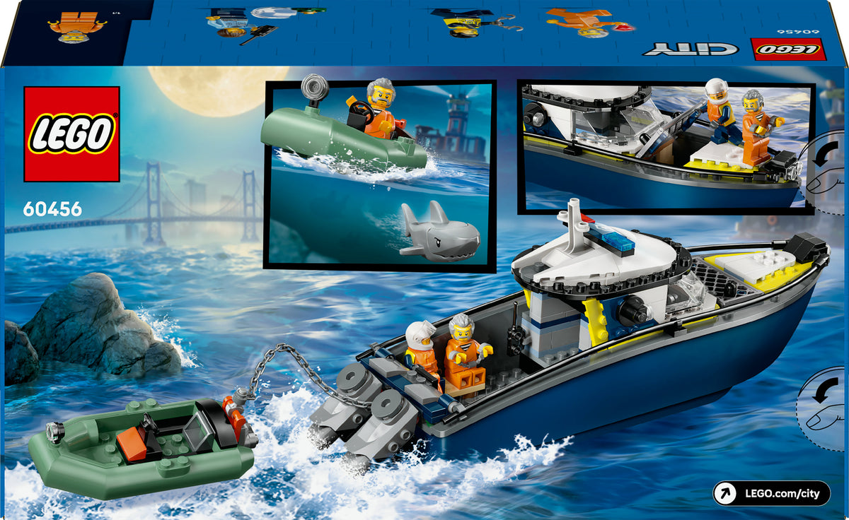LEGO City 60456 Inseguimento del motoscafo della Polizia