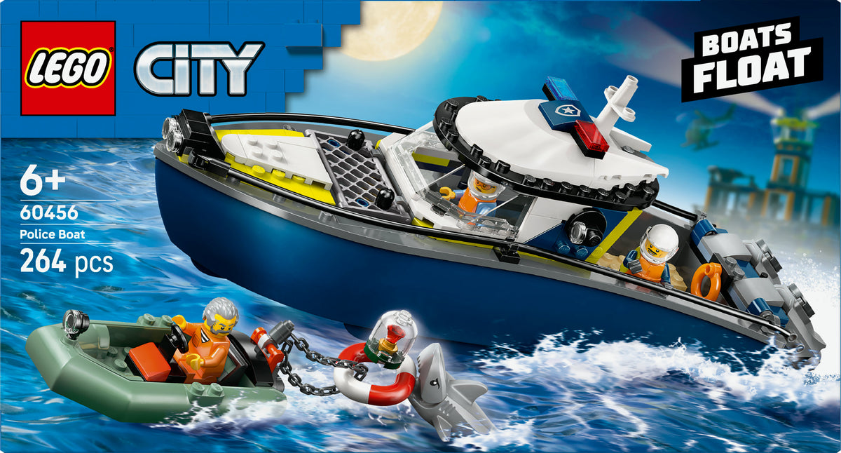 LEGO City 60456 Inseguimento del motoscafo della Polizia