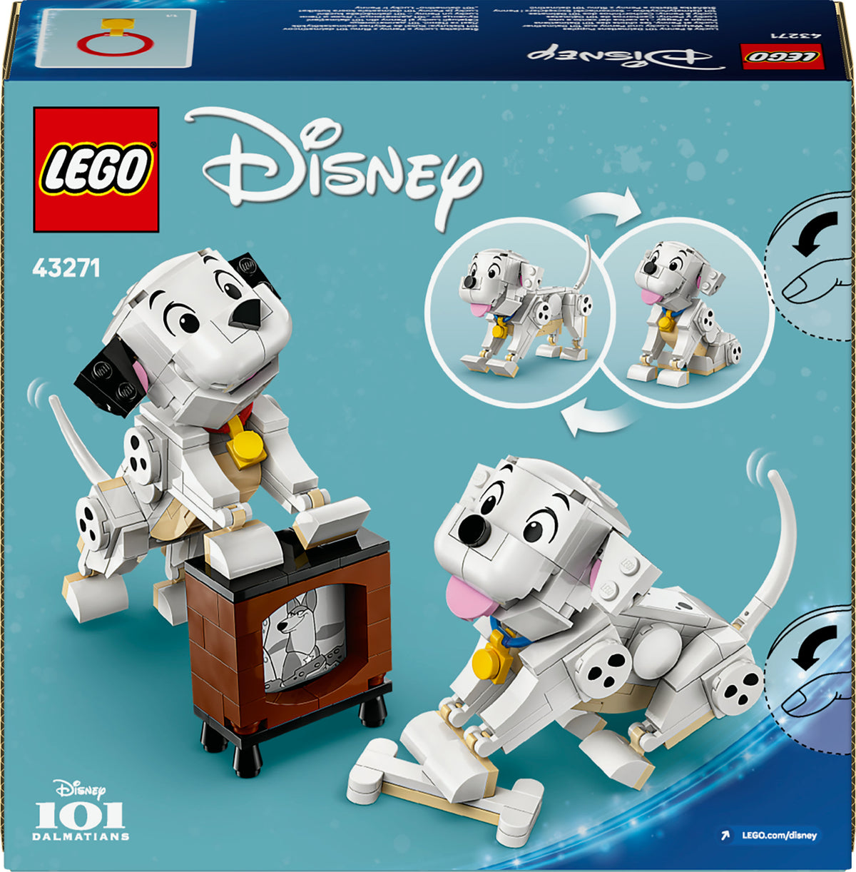 LEGO Disney Classic 43271 Pongo e Peggy La carica dei cento e uno
