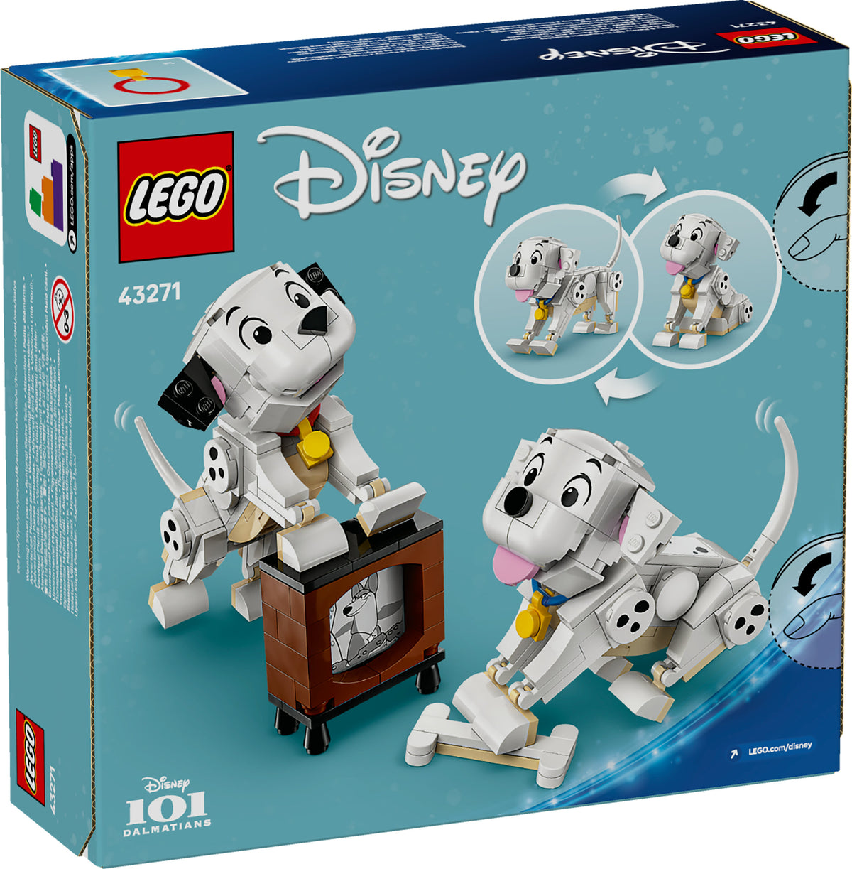 LEGO Disney Classic 43271 Pongo e Peggy La carica dei cento e uno