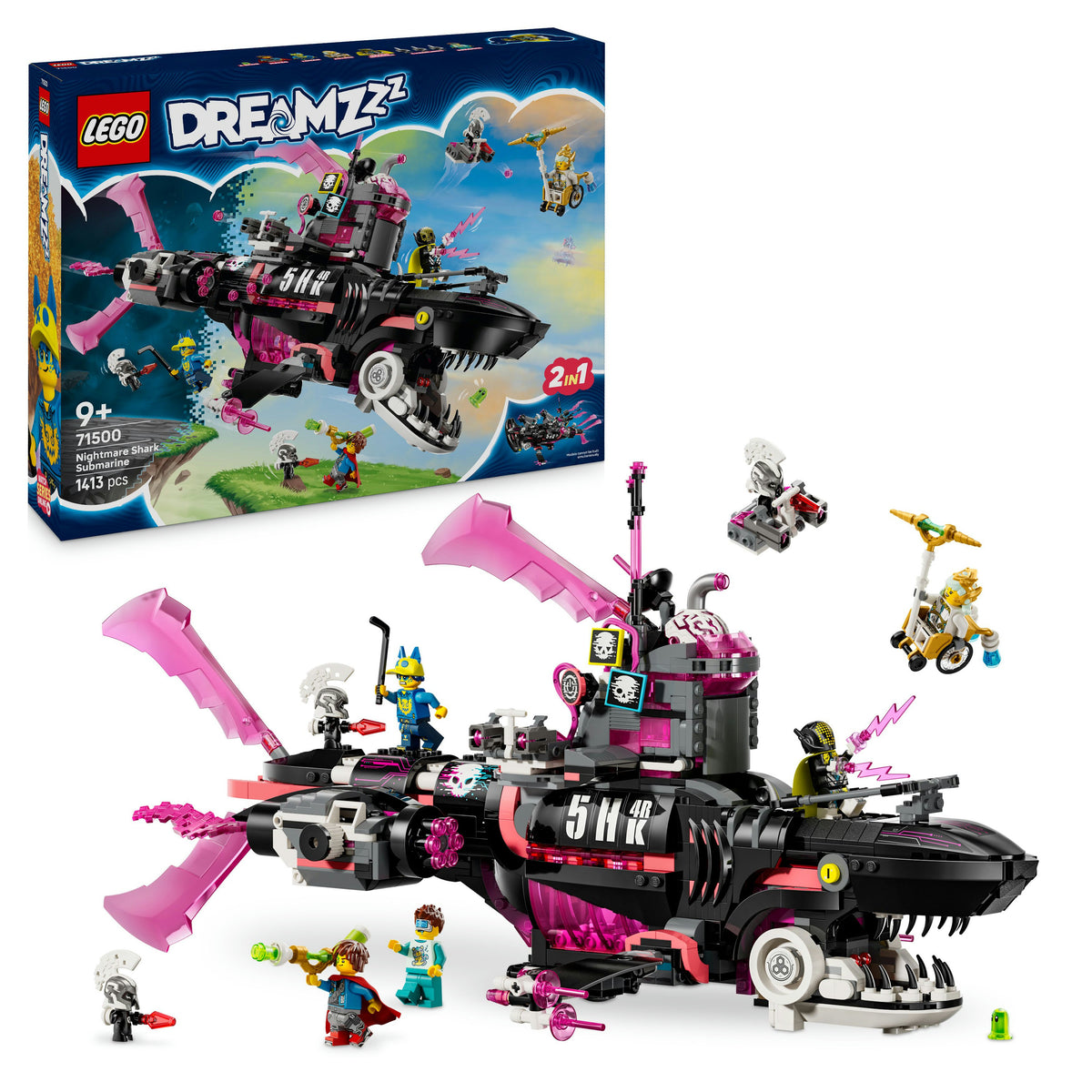 LEGO Dreamzzz 71500 Sottomarino-squalo Nightmare