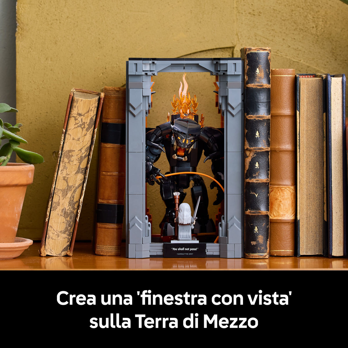 10367 - Il Signore degli Anelli: Book Nook del Balrog™