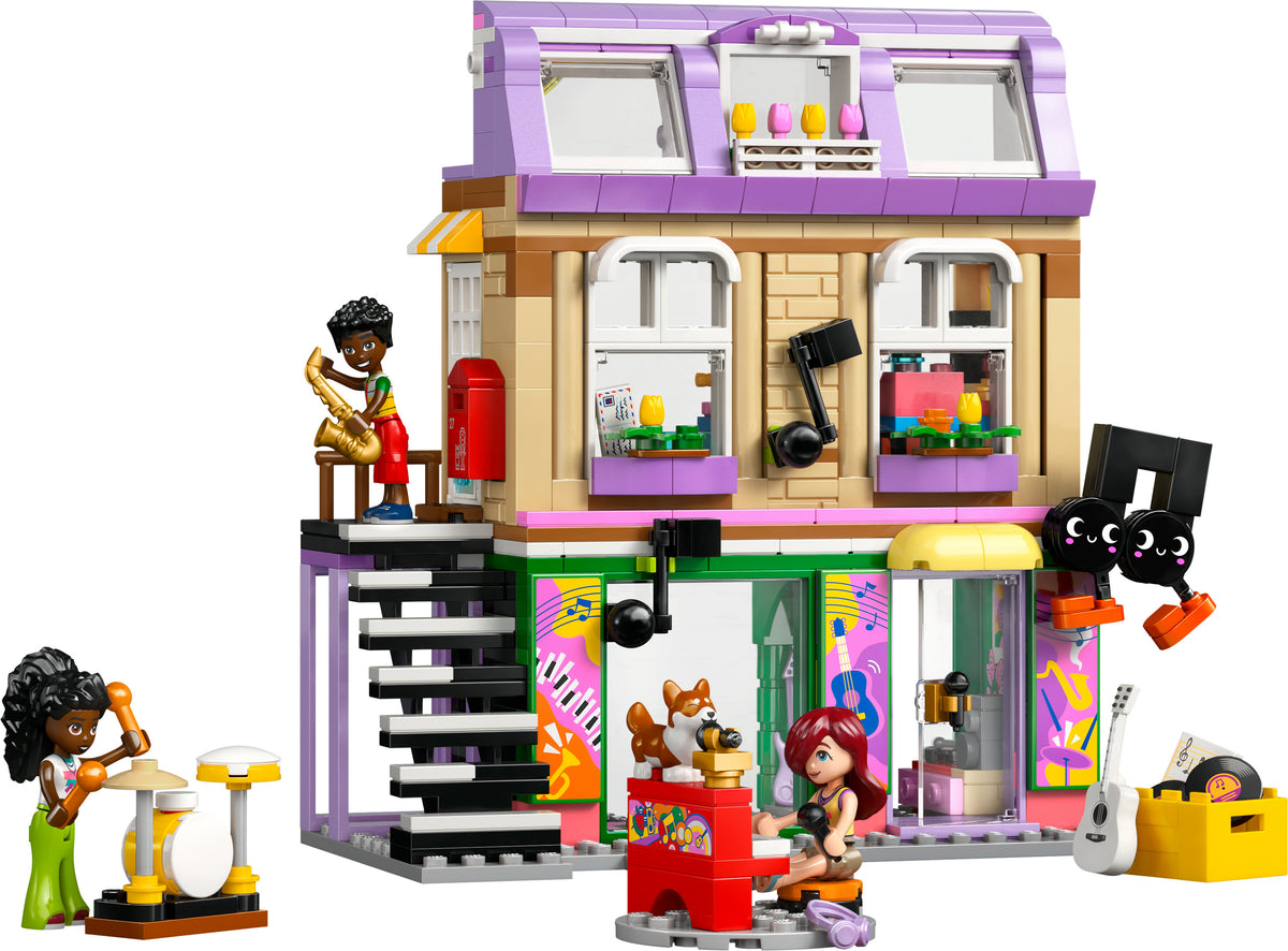 LEGO Friends 42653 Negozio di musica e appartamento