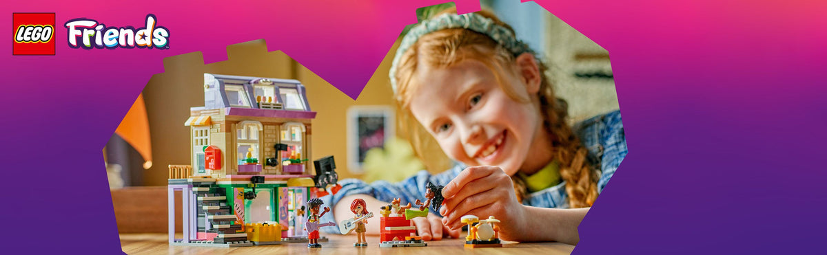 LEGO Friends 42653 Negozio di musica e appartamento