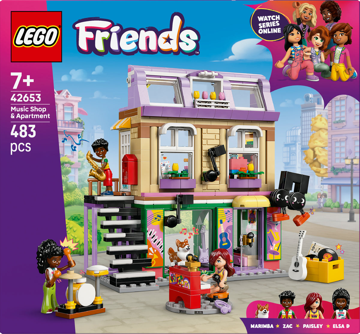 LEGO Friends 42653 Negozio di musica e appartamento