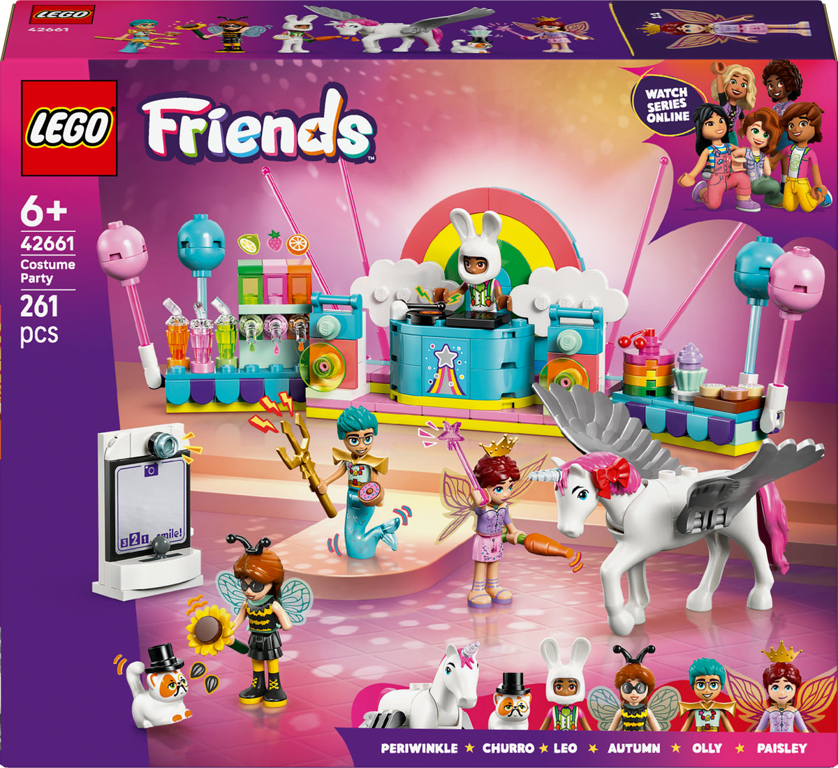 LEGO Friends 42661 Party in costume con unicorno e fatina