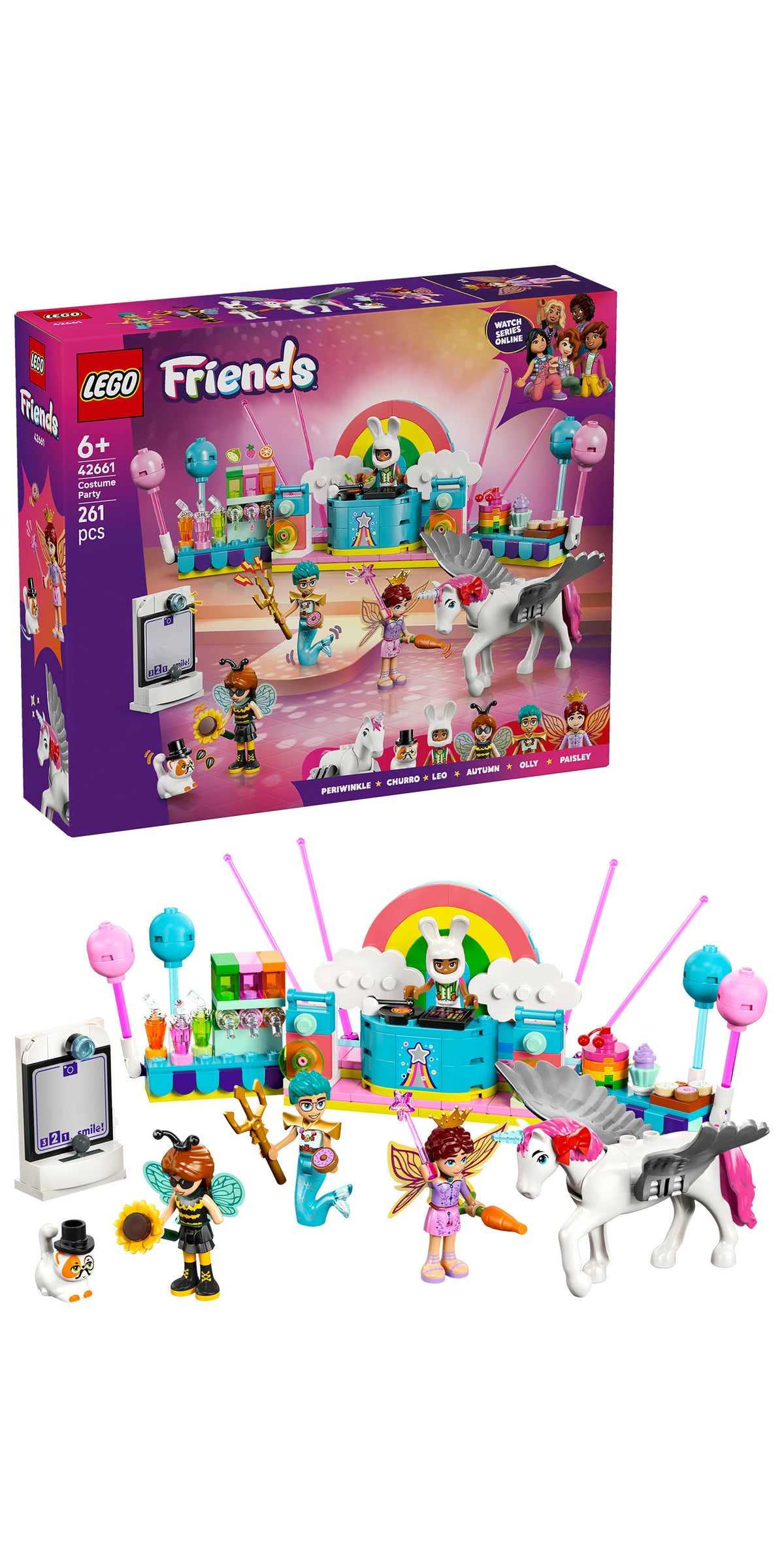 LEGO Friends 42661 Party in costume con unicorno e fatina