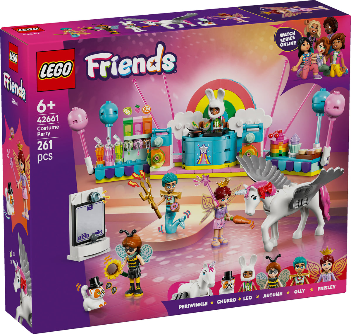 LEGO Friends 42661 Party in costume con unicorno e fatina