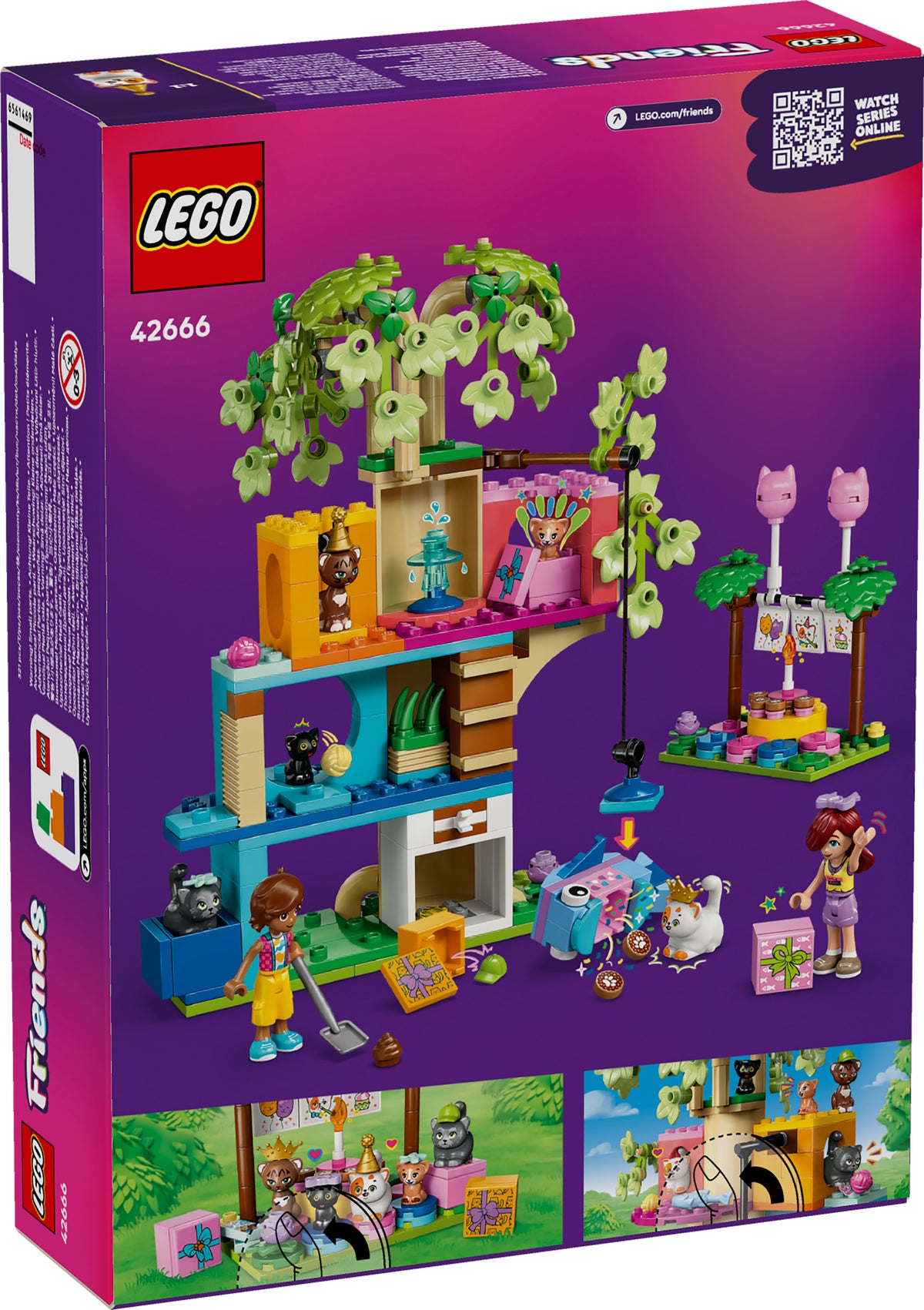 LEGO Friends 42666 Festa di compleanno felina e Casa sull’albero
