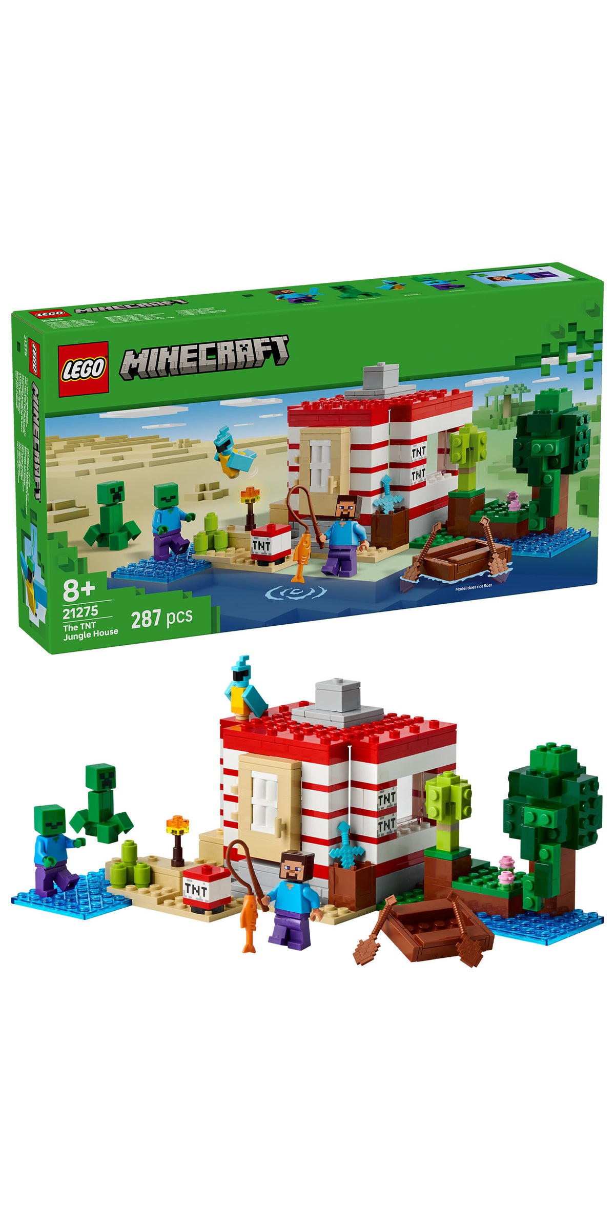 LEGO Minecraft 21275 Casa nella giungla esplosiva