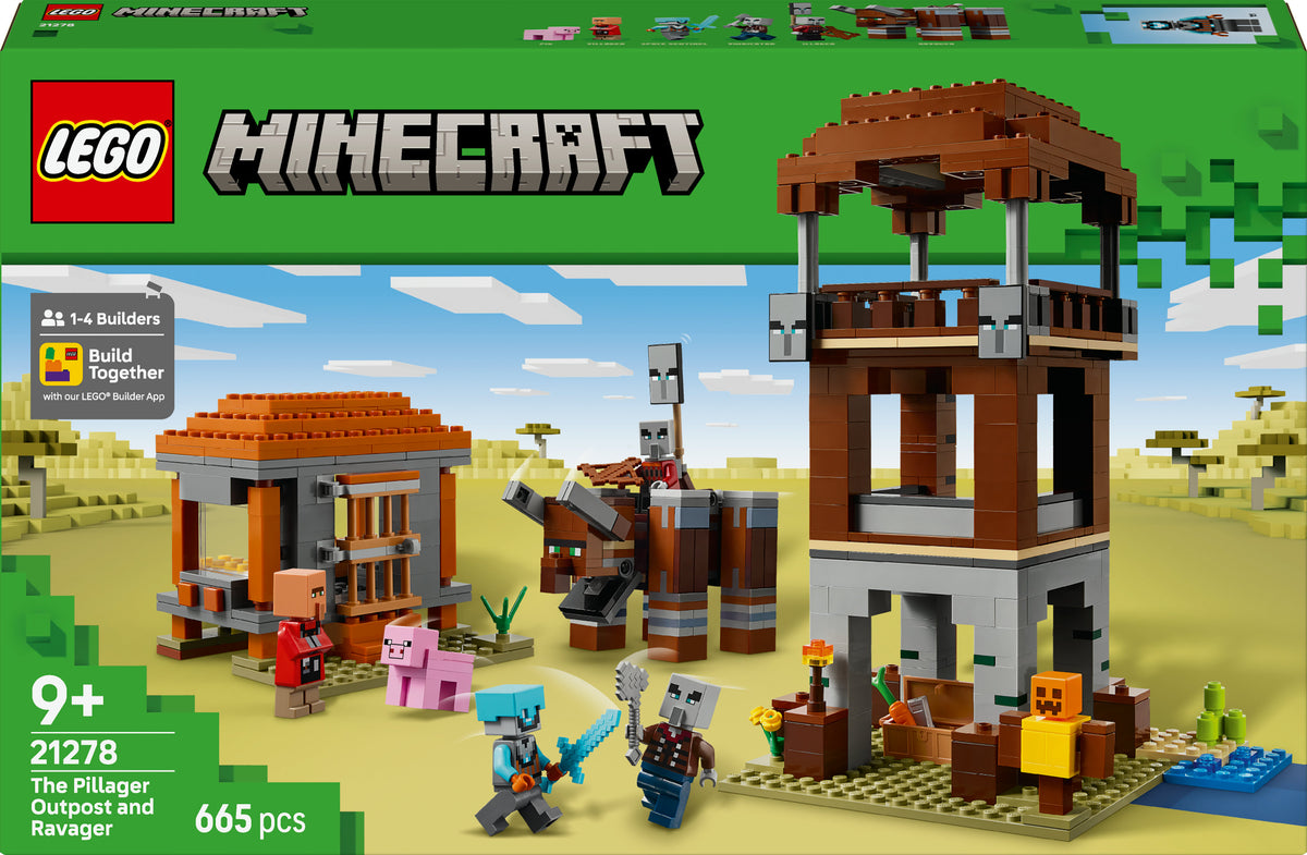 LEGO Minecraft 21278 L’avamposto del saccheggiatore e predone