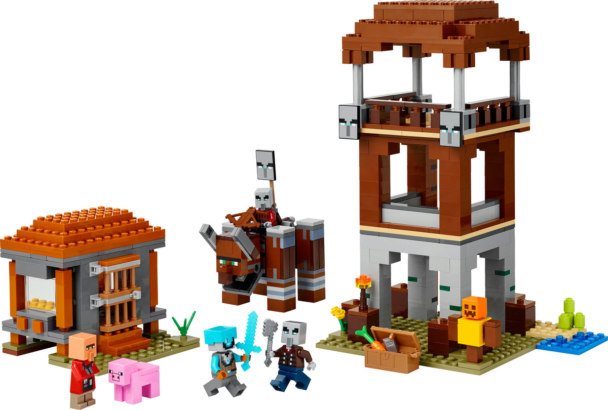LEGO Minecraft 21278 L’avamposto del saccheggiatore e predone