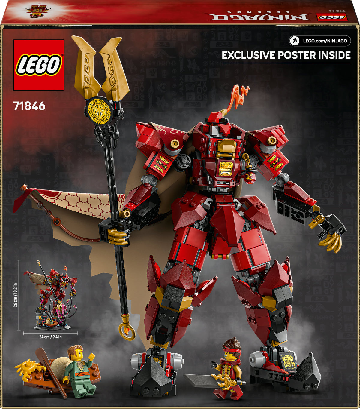 LEGO Ninjago 71846 mech cavaliere del fuoco