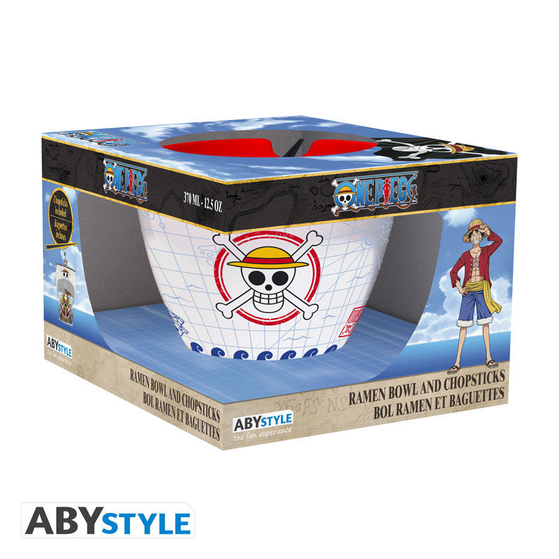 one piece - ciotola per ramen con bacchette - monkey d. luffy