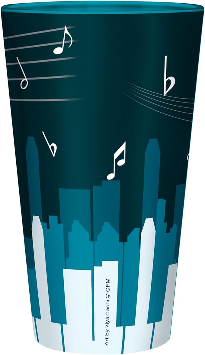 hatsune miku - bicchiere di vetro xxl 400ml - città musicale
