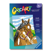creart - album da colorare - cavalli
