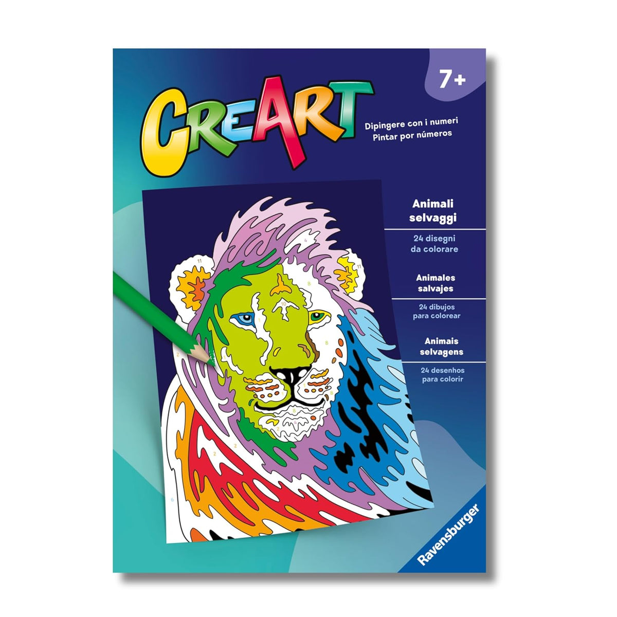 creart - album da colorare - animali selvaggi