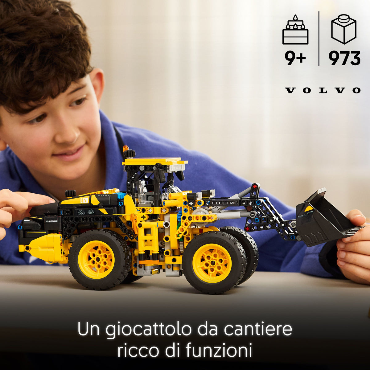 LEGO Technic 42209 pala gommata volvo l120 electric