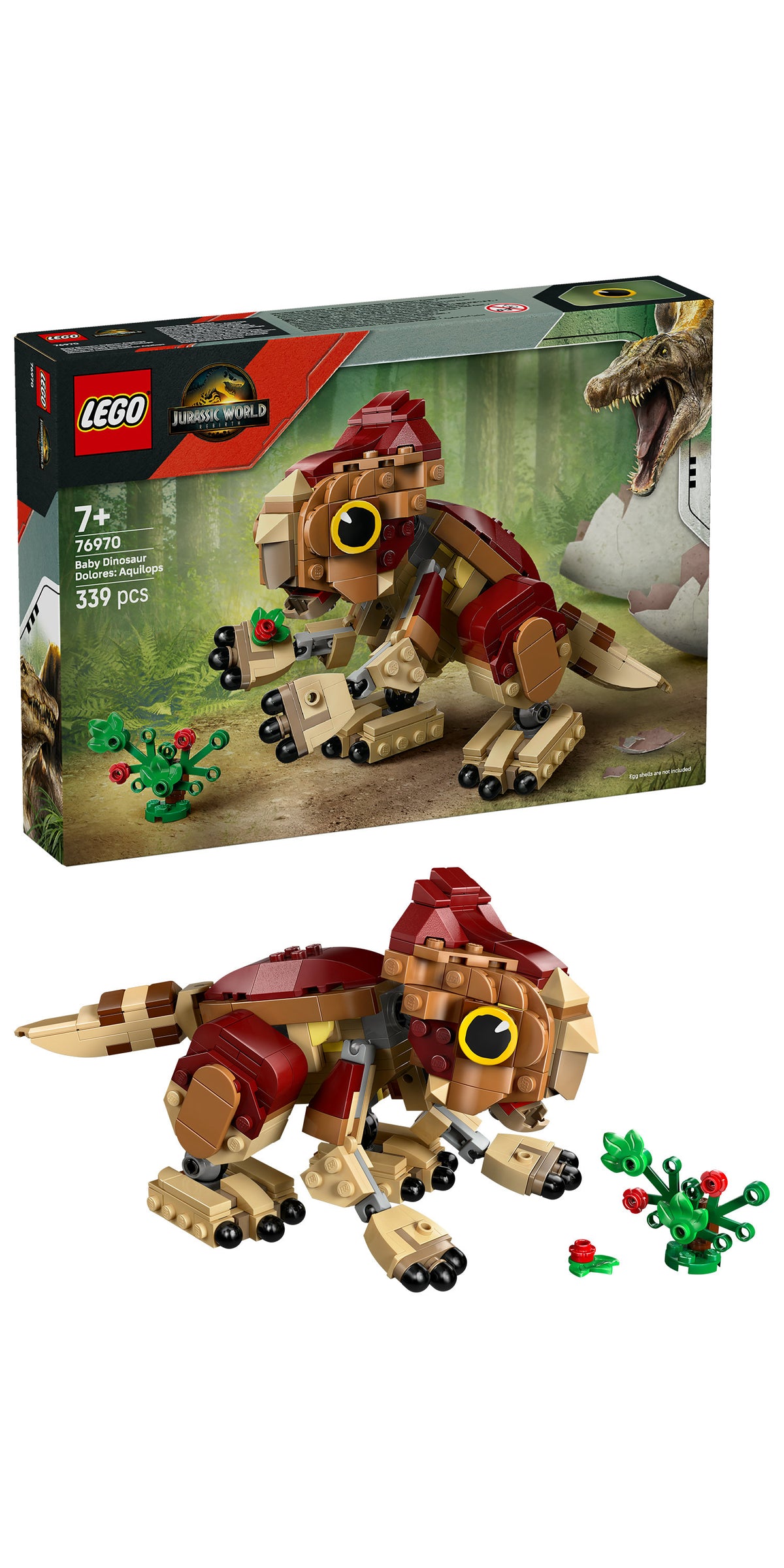 LEGO Jurassic World 76970 dinosauro cucciolo dolores: aquilops
