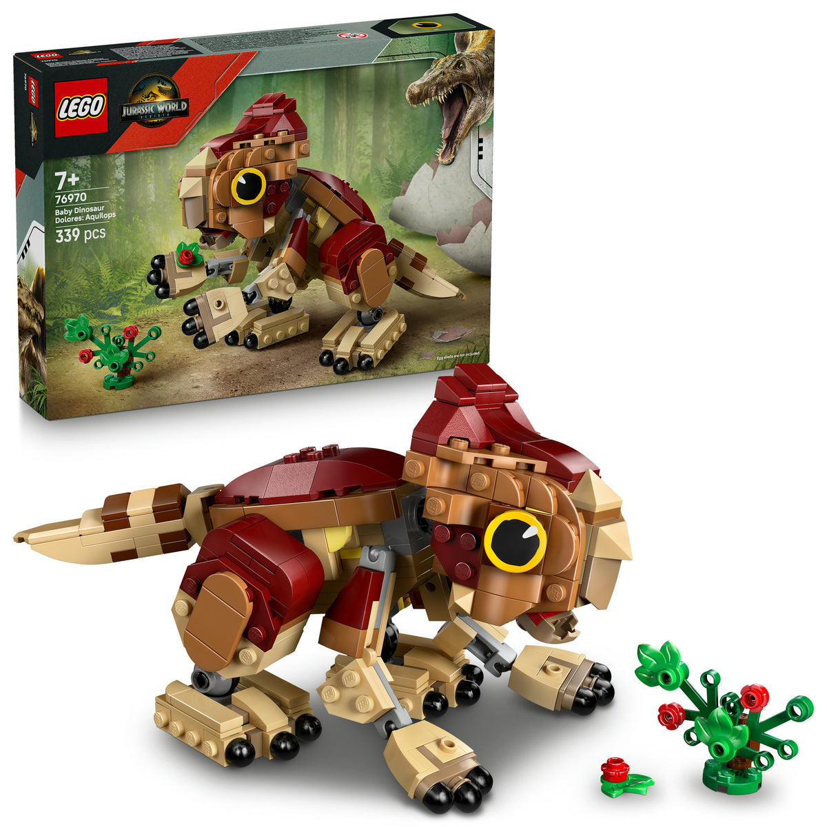LEGO Jurassic World 76970 dinosauro cucciolo dolores: aquilops