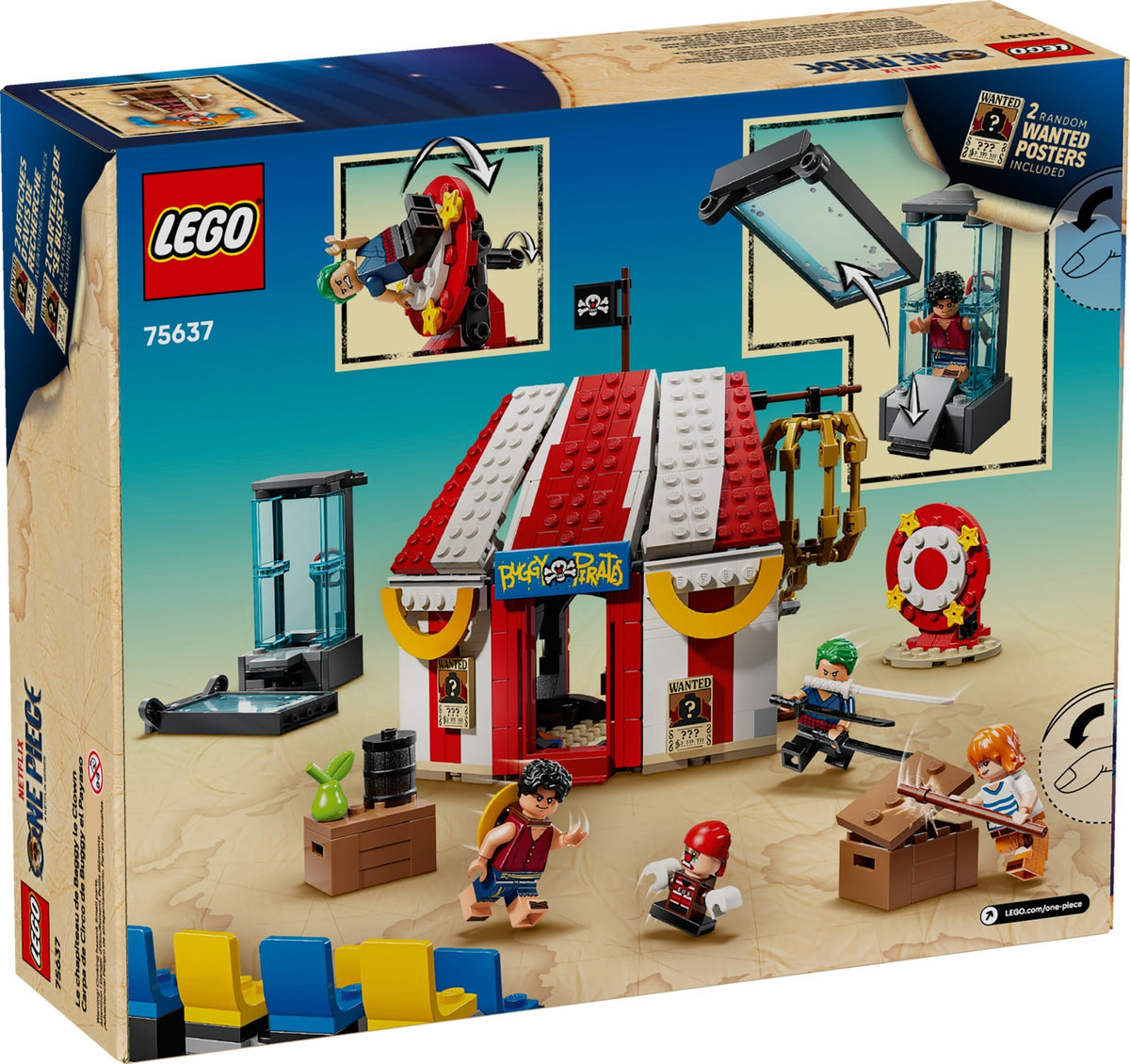LEGO One Piece 75637 la tenda del circo di bagy il clown
