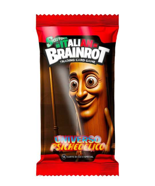 skifidol - italian brainrot tcg - universo psichedelico - bustina singola da 14 carte