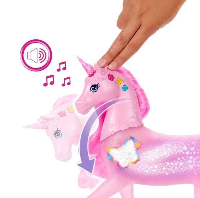barbie unicorno luci e suoni