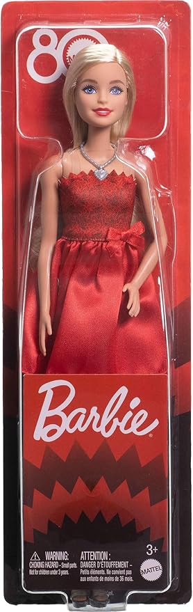 barbie mattel 80th ruby red doll