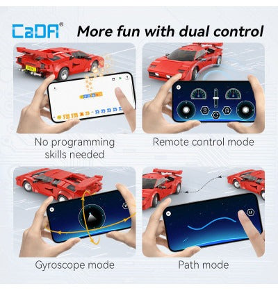 cada - red shadow race car - 328 pz.