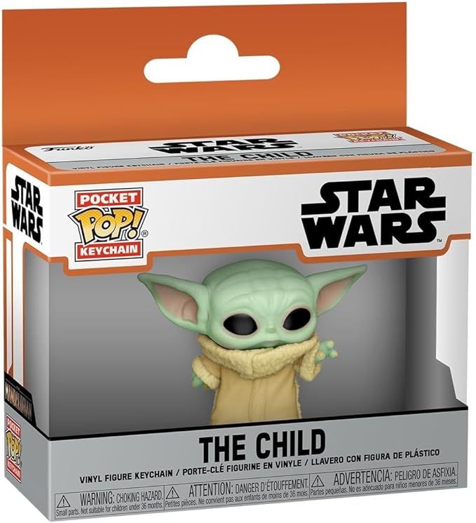 star wars: the mandalorian - the child 4cm - funko pocket pop! portachiavi
