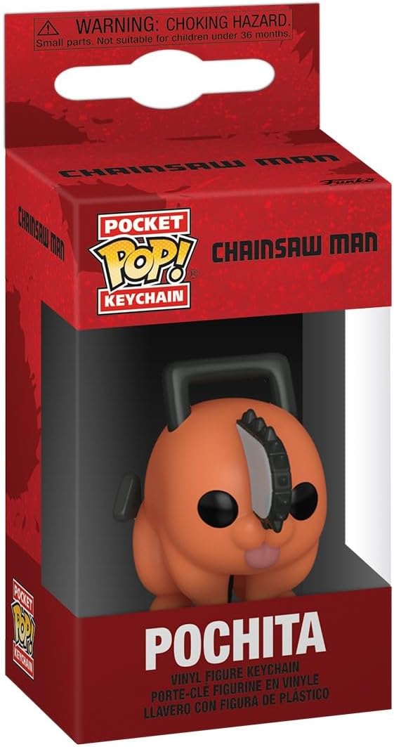 chainsaw man - pochita 4cm - funko pocket pop! portachiavi
