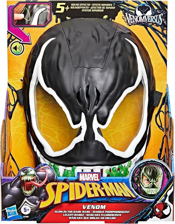 venom - maschera elettronica che si illumina al buio