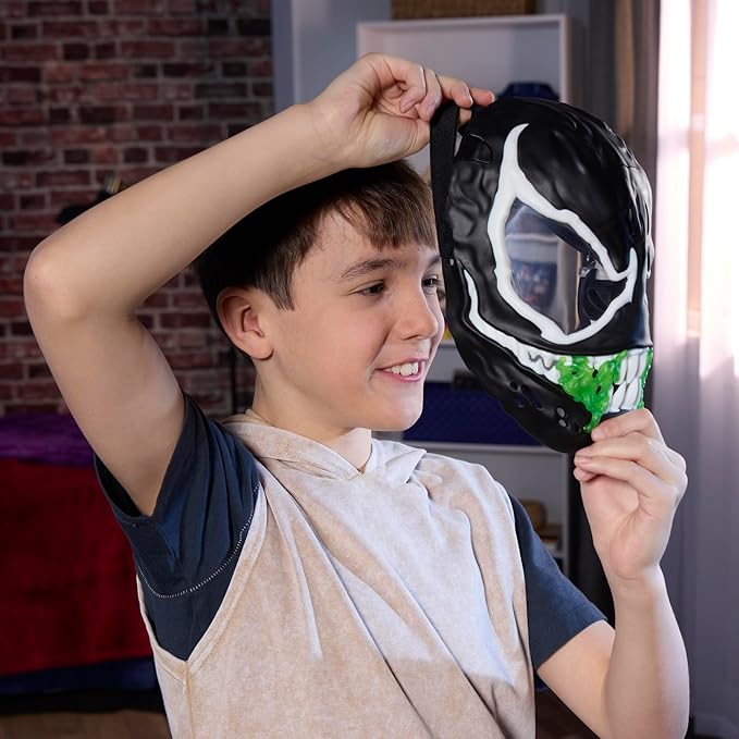 venom - maschera elettronica che si illumina al buio