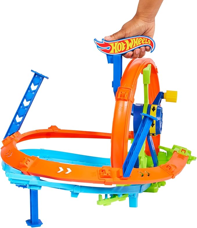 hot wheels - pista loop rotante