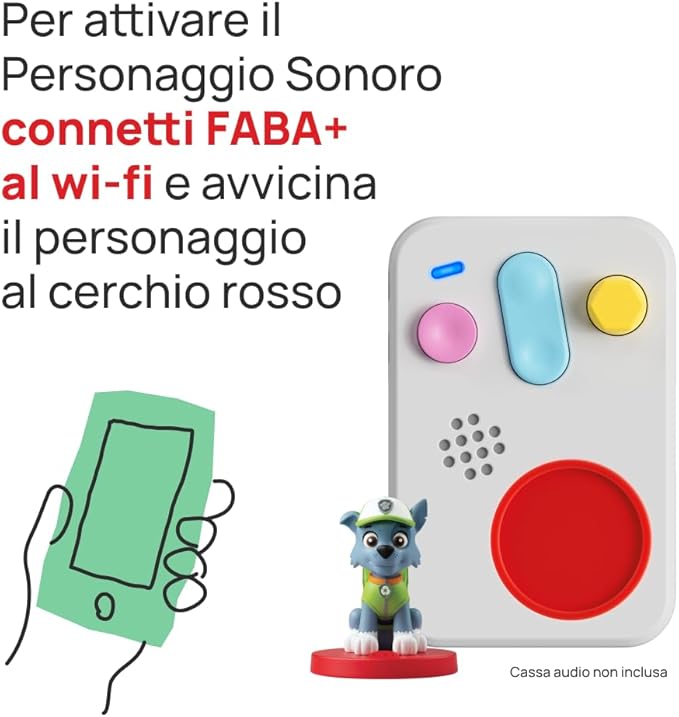 faba raccontastorie - paw patrol - la squadra dei cuccioli rocky