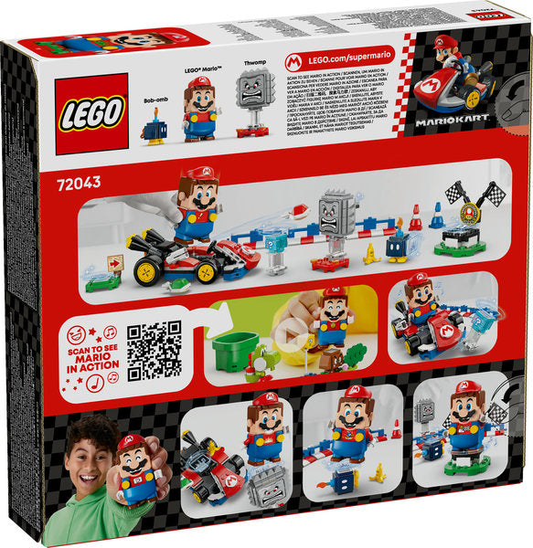 LEGO Super Mario 72043 mario kart™ lego® mario™ interattivo e kart standard