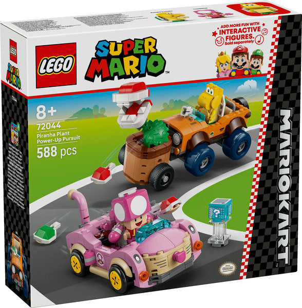 LEGO Super Mario 72044 mario kart™ all'inseguimento della pianta piranha potenziata