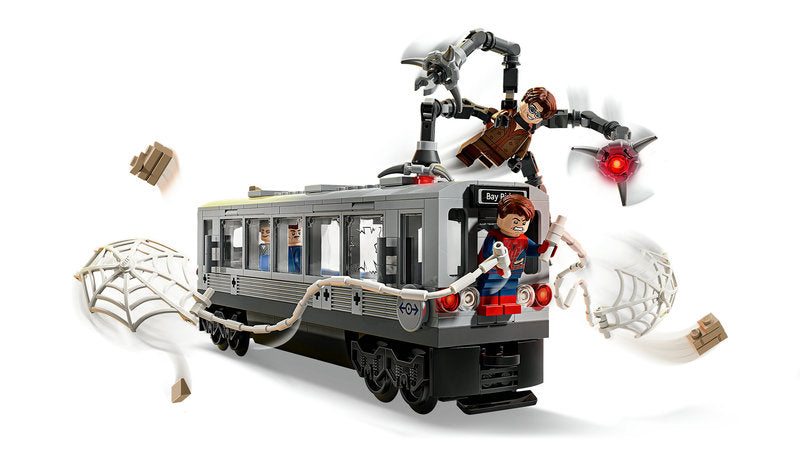 LEGO Super Heroes 76321 spider-man contro doc ock: duello sul treno