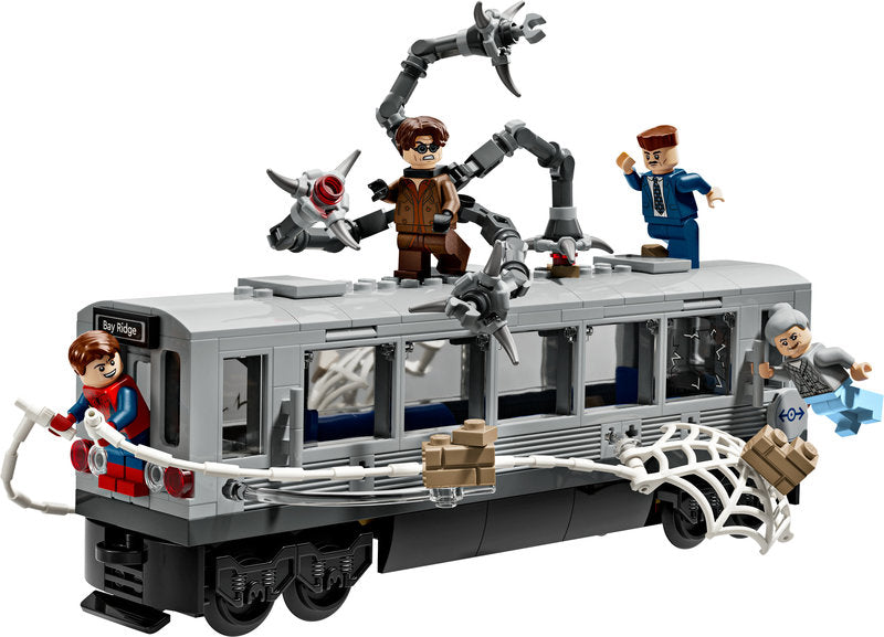 LEGO Super Heroes 76321 spider-man contro doc ock: duello sul treno