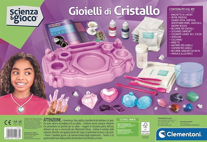 scienza e gioco - gioielli di cristallo