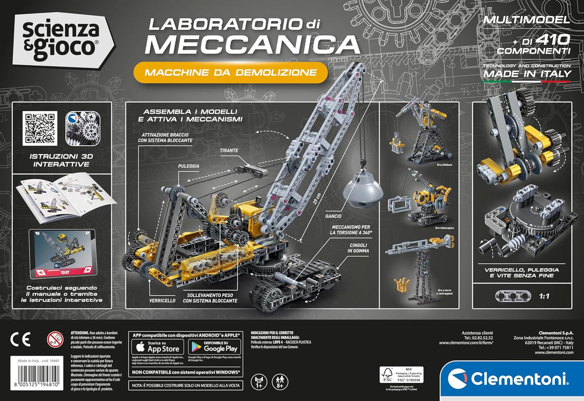 laboratorio di meccanica - gru cingolata