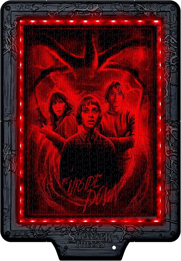 metamorphic art collection - stranger things - the upside down - puzzle con cornice led