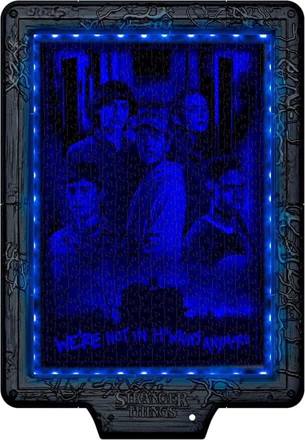 metamorphic art collection - stranger things - demogorgon's hunt - puzzle con cornice led