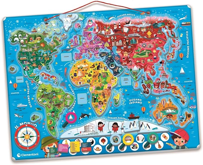 il mondo - puzzle magnetico
