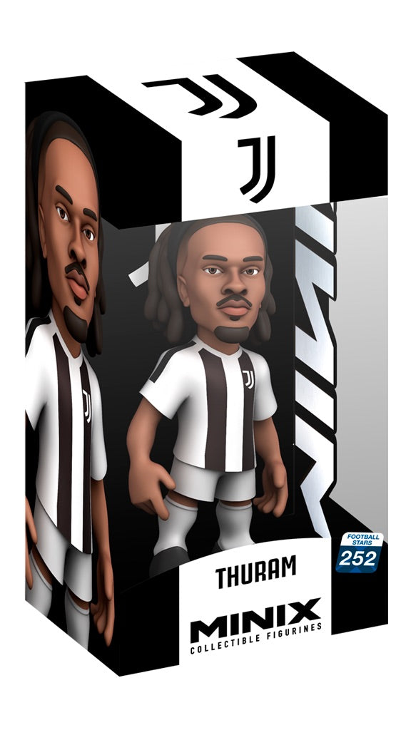 juventus - khéphren thuram - football stars 252 - minix collectible figurines 12cm
