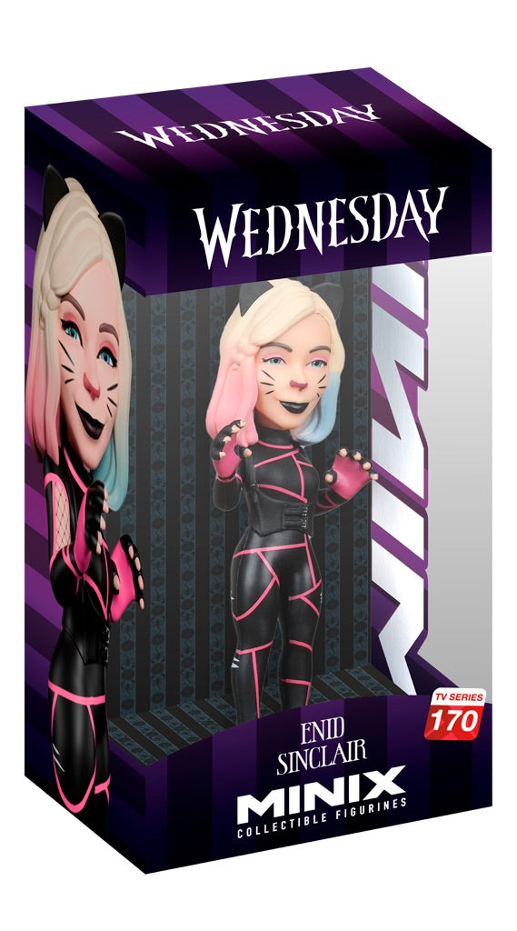 wednesday - enid cat suit - tv series 170 - minix collectible figurines 12cm