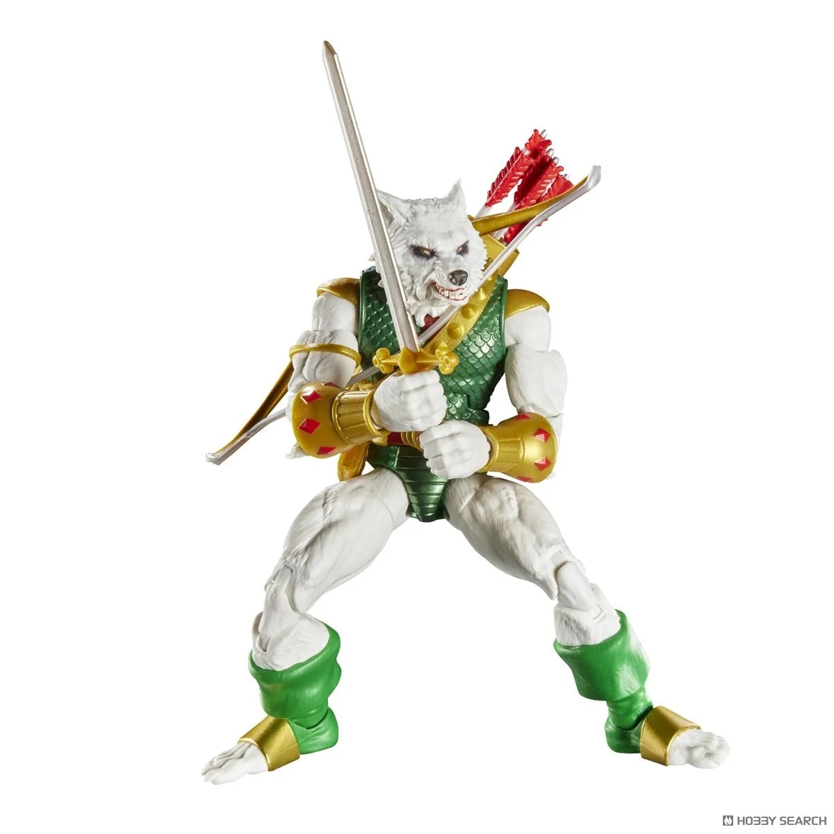 marvel legends series x magic: the gathering - man-wolf 15cm + 1 magic foil card