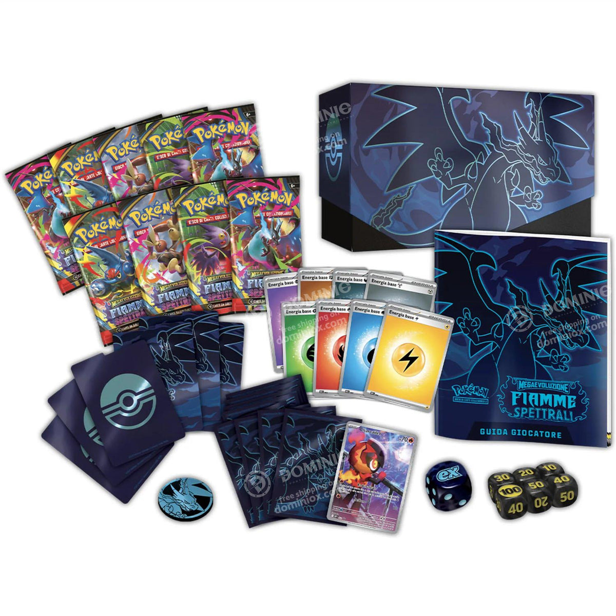 pokémon megaevoluzione fiamme spettrali - set allenatore fuoriclasse (ita)