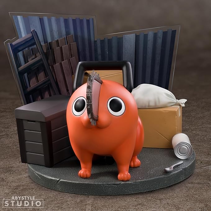 chainsaw man - pochita - statua 10cm